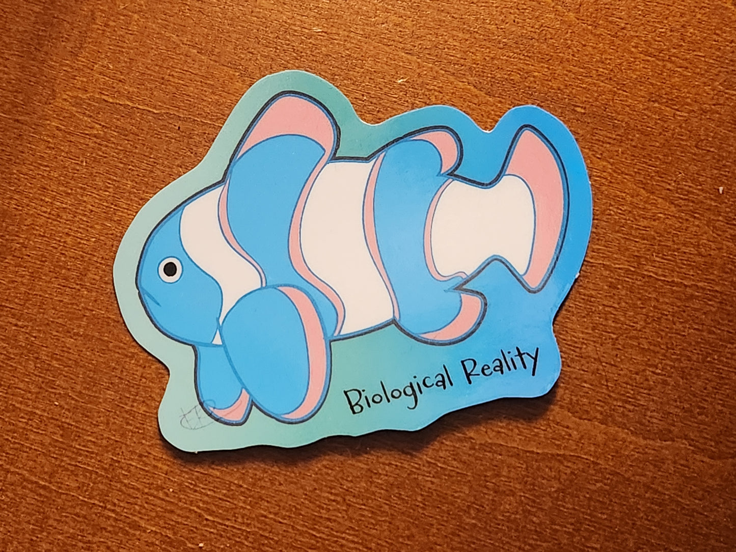 Biological Reality Clownfish sticker