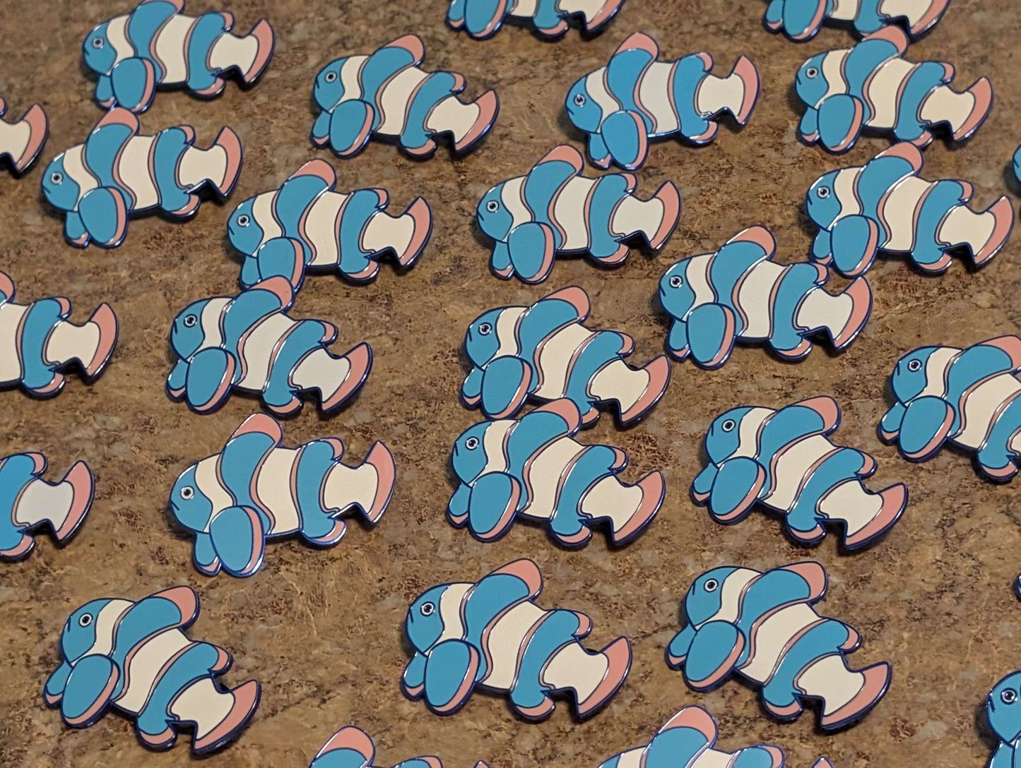Biological Reality Clownfish enamel pin