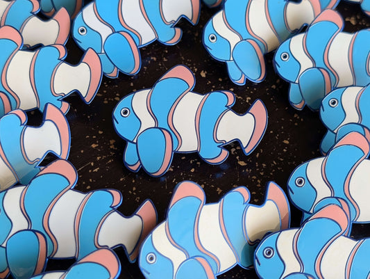 Biological Reality Clownfish enamel pin
